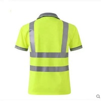 Séchage rapide haute visibilité jaune Orange à manches longues t-shirts route nuit vêtements réfléchissants à manches courtes sécurité travail Polo