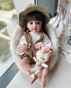 22 นิ้ว <span class=keywords><strong>Betty</strong></span> Bebe Reborn แฮนด์เมดทาสีตุ๊กตาทารกแรกเกิด Reborn เหมือนจริงทาสีโดยศิลปินไวนิลซิลิโคนเต็มรูปแบบกันน้ํา - Product Image 6