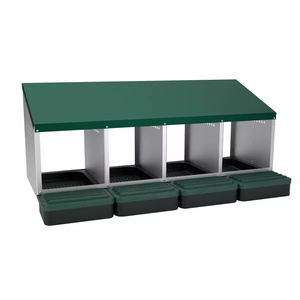 Nido <span class=keywords><strong>de</strong></span> Gallina <span class=keywords><strong>de</strong></span> Metal <span class=keywords><strong>de</strong></span> Alta Calidad con 1-4 Agujeros, Nido <span class=keywords><strong>de</strong></span> Gallina Verde con Recolección <span class=keywords><strong>de</strong></span> <span class=keywords><strong>Huevos</strong></span> Deslizante para <span class=keywords><strong>Gallinas</strong></span> - Product Image 2