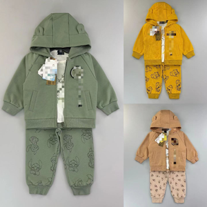 L'Ultima <span class=keywords><strong>Tuta</strong></span> Primaverile e Autunnale, Set Tre Pezzi a Maniche Lunghe, Abbigliamento Casual di Tendenza, Pantaloni Lunghi, Completo <span class=keywords><strong>per</strong></span> Ragazzi - Product Image 2
