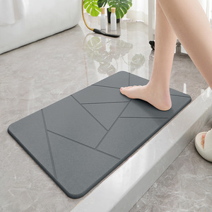 Tapete de Baño Antideslizante, Tapete de Diatomita Secado Rápido en 30 Segundos Tapete para Baño Piedra Super Absorbente y Suave - Product Image 4