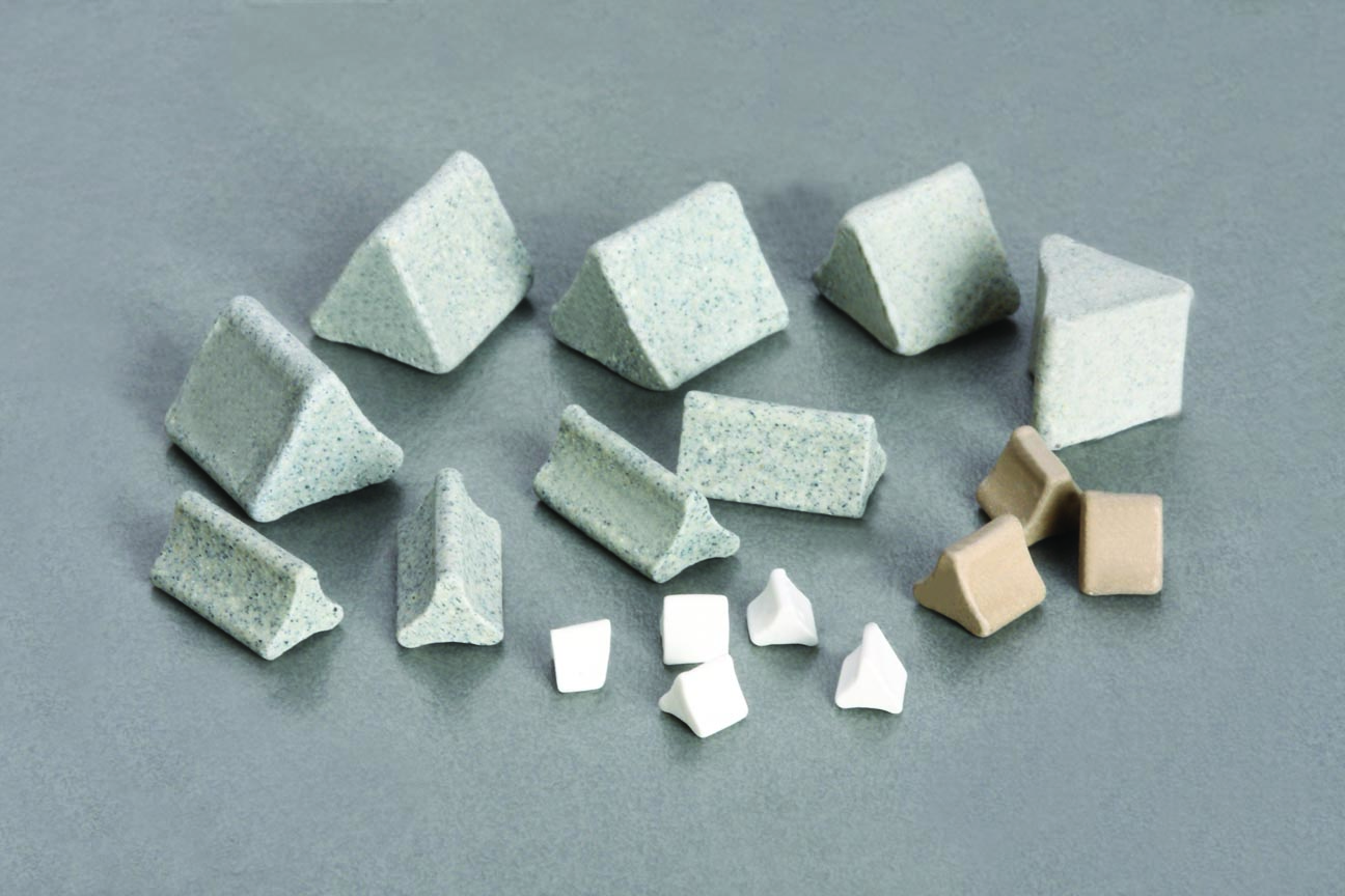 打磨首饰脲醛树脂塑料介质去毛刺重挫抛光介质研磨介质