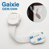 Verrou de sécurité multifonctionnel Gaixie amélioré pour armoires et tiroirs, avec bouton de réglage pour la protection des enfants