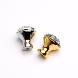 Furniture Cupboard Glass <strong>Knobs</strong> Wardrobe Minimalist Crystal Round <strong>Knobs</strong> Cabinet <strong>Diamond</strong> <strong>Shape</strong> Handle <strong>Knobs</strong> - Product Image 1