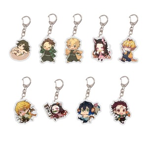 Wholesale Promotion Japanese Anime Demon Slayer Custom Plastic Pendant Acrylic Keychain