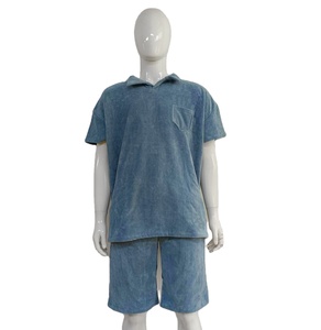 Set di pantaloni estivi in tessuto di tessuto e pantaloncini per indossare Casual da spiaggia o nuotatore - Product Image 1