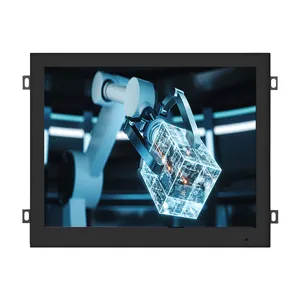 Monitor lcd quadrado touch screen 4:3, monitor lcd industrial de 10 12 13 14 15 17 19 polegadas