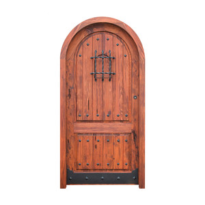 Estilo antiguo de madera al por mayor de hierro forjado puerta de entrada con <span class=keywords><strong>bar</strong></span> y parrilla - Product Image 6