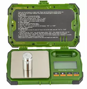 Mini Pocket Scale 200g/0.01g Shock Proof Case Power Cable or Batteries Small Food Scale Herb /Jewelry /Grain Scale Portable