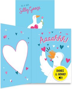 Carte de blague amusante pour la Saint-Valentin et les anniversaires, avec effets sonores et de mouvement - 22x15cm - Product Image 1