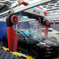 2025 Precio de fábrica 360 Máquina de lavado de autos completamente automática sin contacto Maquinaria de lavado de autos automática con 6 secadoras