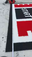 Césped Artificial Personalizado para Gimnasio, Césped Artificial Antideslizante de Alta Densidad para Entrenamiento en Interiores, Tamaño Personalizado, Logotipo Disponible