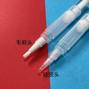 Travel-Sized Cosmetic Vacuum Pen Bottles For Foundation Lip Gloss Concealer Sample <b>Makeup</b> <b>Tools</b> Clear Plastic With White Tip - Product Image 3