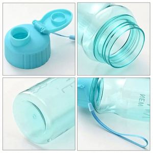 550ml Eco-Friendly Durable Reusable PET Sports Water <b>Bottle</b> Large Capacity Transparent Portable Outdoor Camping Gift Classic - Product Image 4