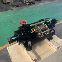 Cabrestante Hidráulico de Acero de 45000 lb, 20 Toneladas, 10 Toneladas, 8 Toneladas, Cabrestante de Arrastre para Barco, Camión de Remolque, Grúa y Tractor, Cabrestante de 15/25 Toneladas