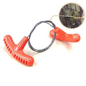 Orange nouvelle mini scie de poche extérieure à poignée PP scie de ligne de survie de camping scie à fil en acier inoxydable scie à herbe à eau - Product Image 3