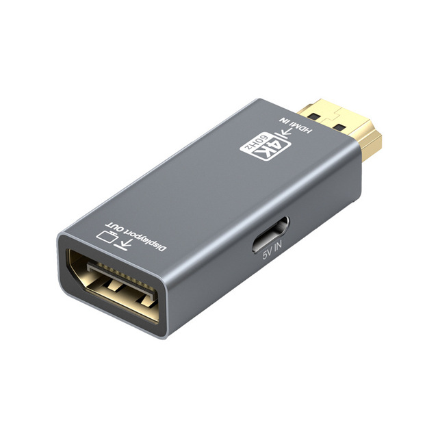 4K/60Hz for to for Adapter Aluminum Alloy AC Converter for Camera PC Laptop Graphics Card