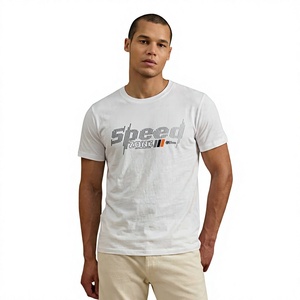 Camiseta de algodón 100% de alta calidad, color liso, 230 g/m², para hombre, de secado rápido, cuello redondo, con logo personalizado, ropa para hombre, gran venta. - Product Image 1