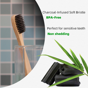 Venta al por mayor sin Bpa Biodegradable Ecológico Carbón <span class=keywords><strong>Cepillo</strong></span> de <span class=keywords><strong>dientes</strong></span> Bambú Mango natural Cerdas suaves <span class=keywords><strong>Cepillo</strong></span> de <span class=keywords><strong>dientes</strong></span> de Bambú - Product Image 2