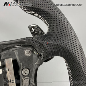 Volant en fibre de carbone personnalisé pour Mercedes-Benz Classe E, Classe G, W463, W211, E350, E550, G55, E63 AMG, CLK350, SL55, 2005-2009 - Product Image 5