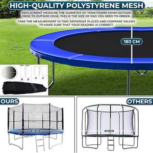 <span class=keywords><strong>Trampoline</strong></span> pour enfants de 10 pieds, directement de l'usine, avec filet de sécurité et enclos, <span class=keywords><strong>trampoline</strong></span> d'extérieur avec couverture d'échelle et tapis de saut. - Product Image 5