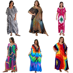 Nuova Abaya Musulmana Africana alla Moda, Ampia e Casual, con Stampa Elegante e Diamanti, <span class=keywords><strong>Abbigliamento</strong></span> Femminile Molto Richiesto - Product Image 4