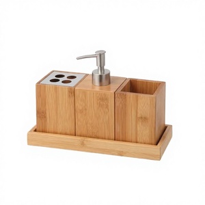 ชุดอุปกรณ์ห้องน้ำไม้ไผ่สี่ชิ้น รุ่นพรีเมียมทันสมัยจาก AOTE Home - Product Image 3