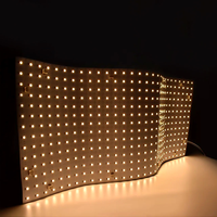 Panneau lumineux LED ultra-fin flexible et pliable 24V, dimmable 3000K 4000K/6000K, diffuseur de surface, application intelligente + télécommande, CRI90