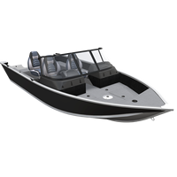 Kinocean 2024 Petit bateau à rames en aluminium avec moteur Nouveau modèle à vendre
