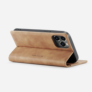 Étui portefeuille en cuir PU avec béquille <span class=keywords><strong>Caseme</strong></span> pour <span class=keywords><strong>iPhone</strong></span> 15 Pro Max 14 Pro 13 12 <span class=keywords><strong>11</strong></span> XS Max – Coques de téléphone portable pour divers modèles - Product Image 4