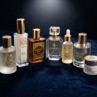 Autocollant adhésif en vinyle holographique personnalisé de luxe, durable, imperméable, pour l'emballage de parfums et de cosmétiques, étiquettes écologiques résistantes à l'huile