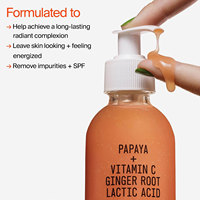 Pembersih Wajah Superfruit Alami Bebas Sulfat AHA + BHA Pepaya + Vitamin C Pengelupas Lembut