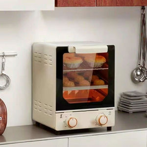 Nouveau <span class=keywords><strong>four</strong></span> électrique domestique sur pied, design élégant, grande capacité 15L, à trois niveaux avec vitre miroir - Product Image 3