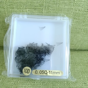 Giảm Giá Trong Cổ Phiếu Handmade Lông Mi Mở Rộng 10D 0.05Mm C Curl Pre Thực hiện Loose Premade Người hâm mộ - Product Image 6