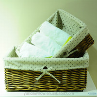 Saule + doublure Matériel Cadeaux Paniers à linge En Gros