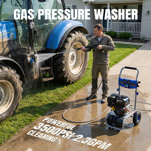 มีสินค้าในสต็อก Efurden 3500PSI 2.3GPM เครื่องยนต์แก๊ส 209CC 7HP, หัวฉีดแบบ Quick Connect 4 หัว, สายยางยาว 25 ฟุต และอื่นๆ - Product Image 3