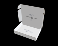 Boîte cadeau en carton avec logo personnalisé, emballage pour envoi postal, fermeture magnétique