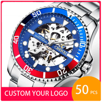 OEM Benutzerdefiniertes Eigenes Logo Chenxi 8805 Neue Automatische Mechanische Armbanduhr Herren Uhr mit Ausgehöhltem Zifferblatt-Design Armbanduhr für Reloj
