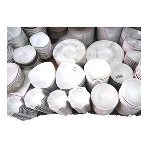 Stock Económico: Vajilla de Porcelana Blanca para Hotel, Venta Directa, Platos de Cerámica Clásicos y Modernos - Product Image 1