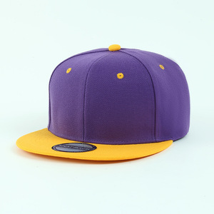 Casquette Snapback Vierge à 6 Panneaux à Visière Plate en Sergé de Polyester pour Broderie Personnalisée, Idéale pour le Hip Hop, le Streetwear et le Branding - Vente en Gros - Product Image 3