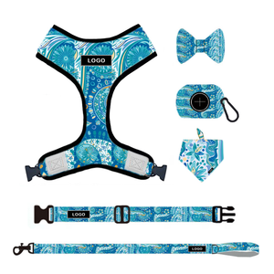 Imbracatura per cani <span class=keywords><strong>2025</strong></span> personalizzata in Macaron rosa regolabile in morbido Neoprene imbottito in Nylon all'ingrosso imbracature per animali domestici - Product Image 5