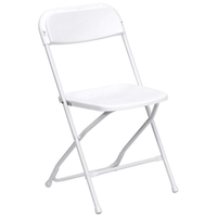 Chaises pliantes blanches modernes pour événements, mariages, extérieur et jardin, vente en gros