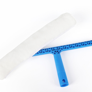 Kit de nettoyage de fenêtres télescopique avec couverture en microfibre, lame en caoutchouc, long manche, raclette de douche et outil de nettoyage de miroirs - Product Image 2