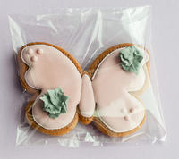 Sac en papier cellophane transparent à fermeture éclair 4x6 pouces 200 sacs à biscuits refermable sac en papier cellophane biscuits cadeaux produit bonbons