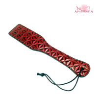 Pagaie double face en PU Passionnée avec sangle de poignet réglable pour jeux de rôle Queen - Accessoire de stimulation BDSM pour adultes
