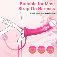 APP-gesteuerter Hochwertiger Silikon-Umschnalldildo mit Vibrations-Ei G-Punkt-Stimulator Klitoris-Masturbator Analplug für Lesben