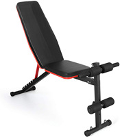 Banc de musculation portable et réglable pour la maison, chaise d'exercice multifonctionnelle, éco-durable, compacte, facile à déplacer, pour la remise en forme en intérieur