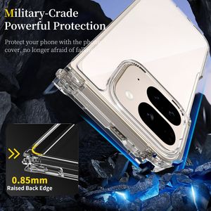 2Mm Rõ Ràng Cover Quay Lại Cho Google Pixel <span class=keywords><strong>10</strong></span> Pro Gấp Chống Xước Chống Sốc Bảo Vệ Lật Điện Thoại Di Động Trường Hợp - Product Image 5