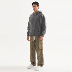 Sudaderas con Capucha para Hombre, 100% Algodón, Forro Polar, 300GSM, Personalizables, Corte Regular, Estilo Vintage, Transpirables, de Secado Rápido, FINER THREADS - Product Image 1