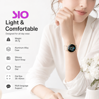 Reloj Inteligente con Pantalla AMOLED, Monitor de Ritmo Cardíaco, Sueño, Redes Sociales, Entretenimiento, Rastreador de Actividad Física, OEM, ODM, Certificado CE